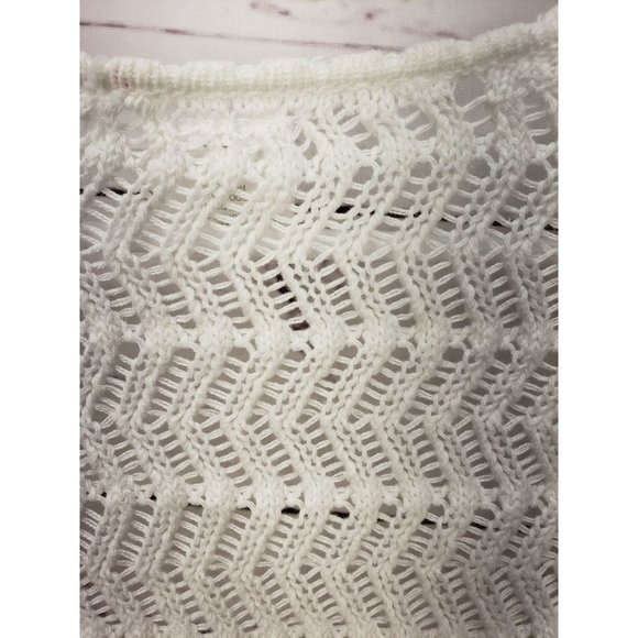Pony Tails Cardigan Girls L 6x Stretch Open Dress Cover Up Modest‎ Crochet Knit - Picture 3 of 8